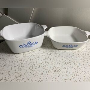 2pc Corningware Blue Cornflower individual casseroles